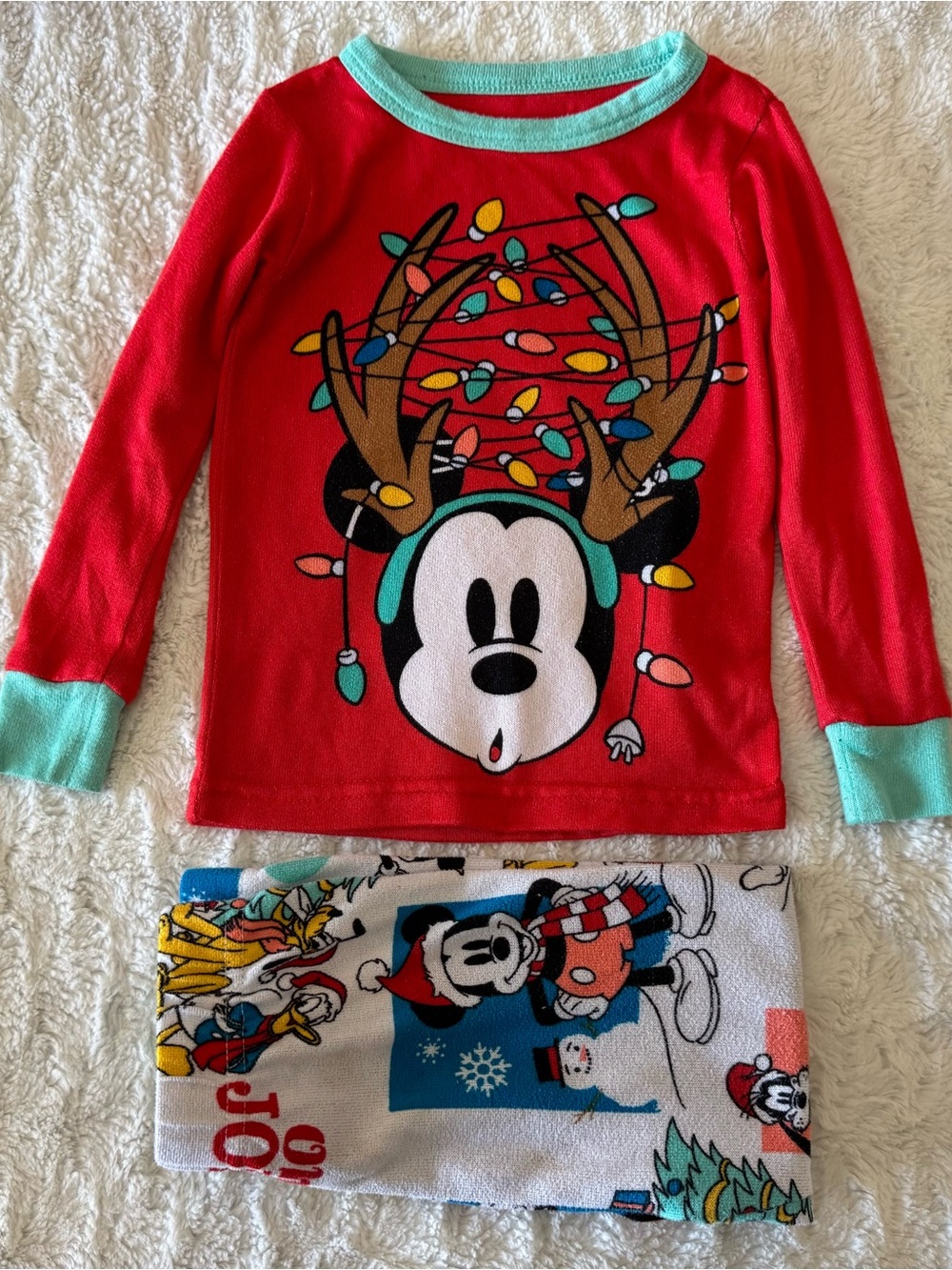 Toddler Mickey Mouse Christmas Pajama Set